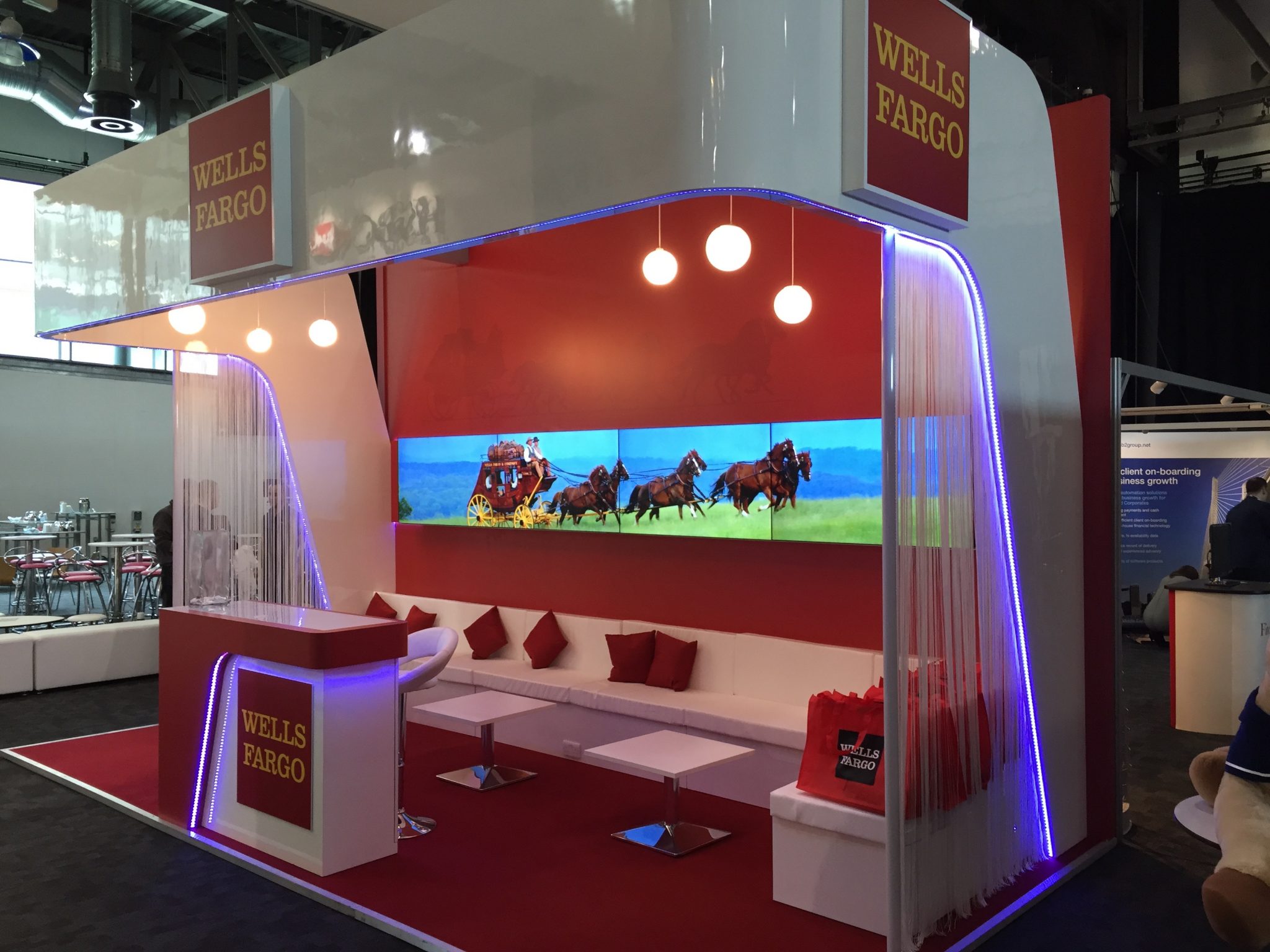 ACC Liverpool Exhibition Stand Design for Wells Fargo