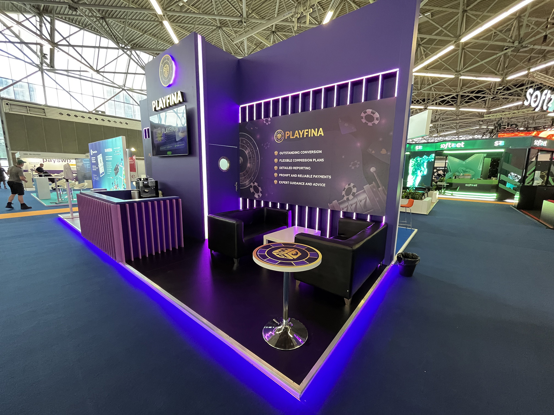 Payfina @ iGB Exhibition Stand Design at RAI Amsterdam