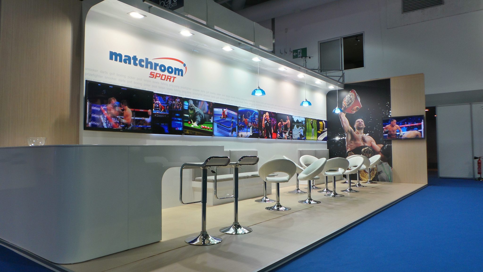 SPORTEL Monaco Exhibition Stand Design for Matchroom