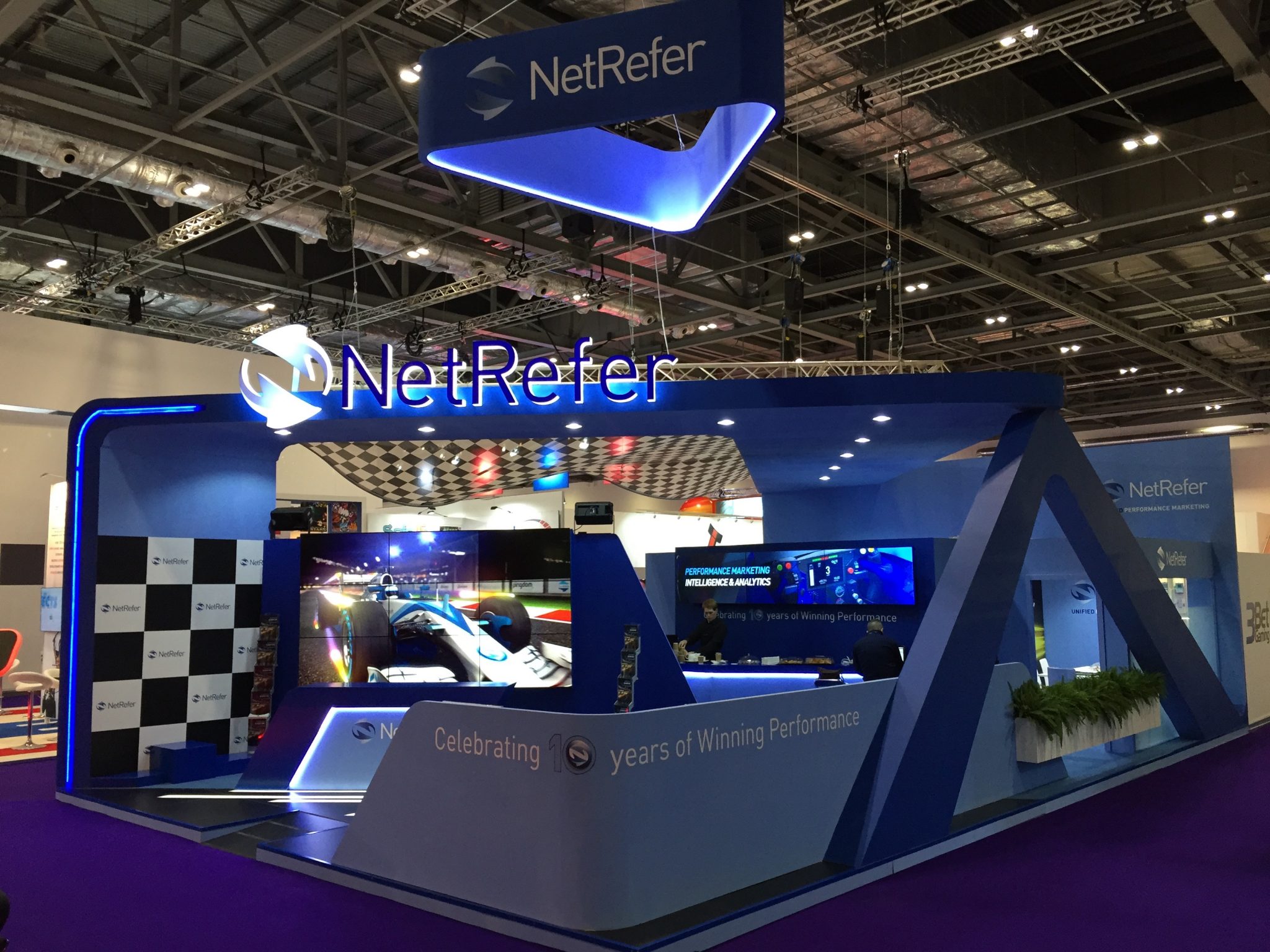 ICE Totally Gaming Exhibition Stand Design for NetRefer