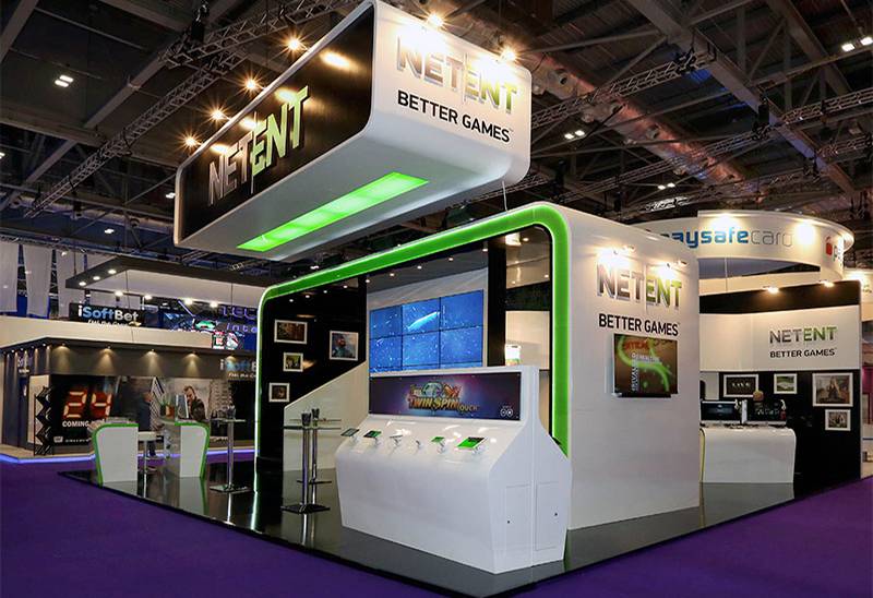 ICE Totally Gaming Exhibition Stand Design for NetEnt