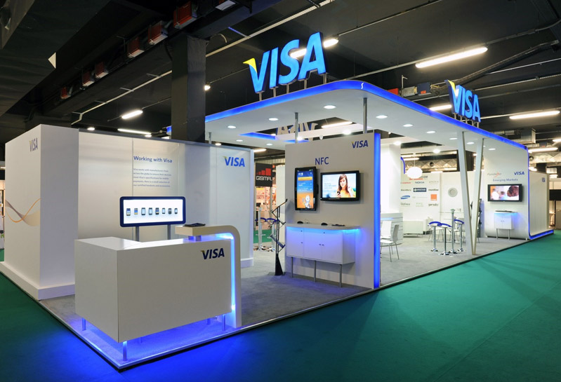 VISA @ Milan Exhibition Stand Design at Milano Congressi